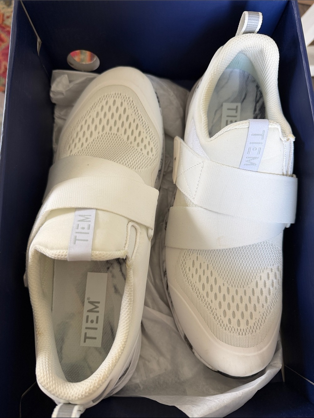 TIEM White Slip-On Athletic Sneakers